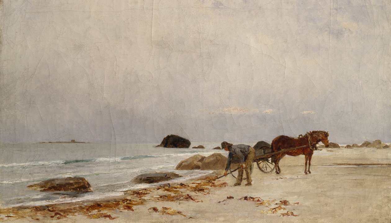 Driving Sea Weed (maleri) af Kitty Lange Kielland