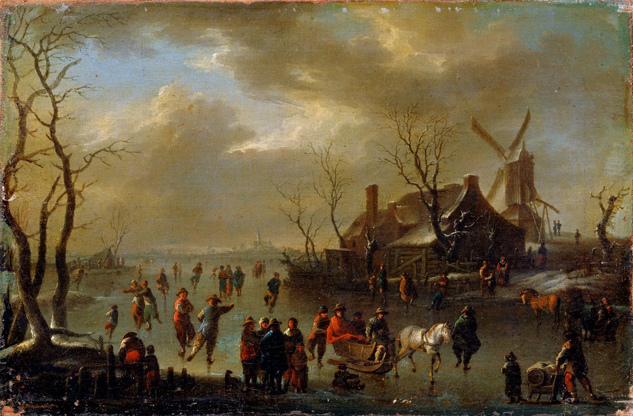 Vinterlandskab, 1600-tallet af Klaes Molenaer