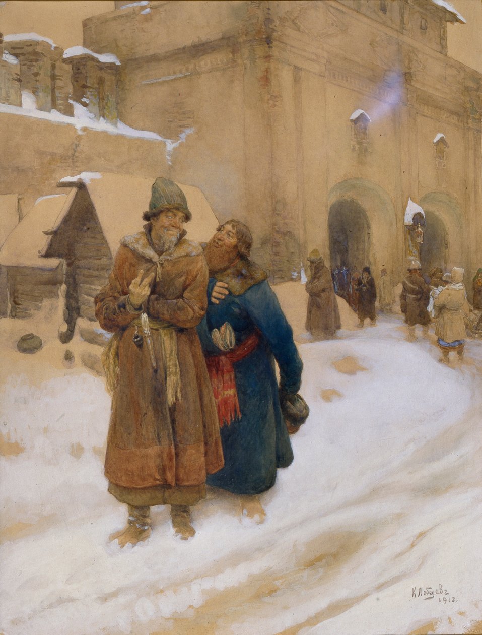Podyachy, 1913 af Klavdiy Vasilievich Lebedev