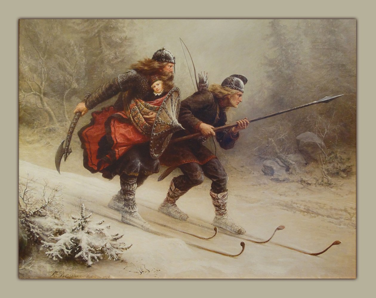 Skiløb Birchlegs Crossing the Mountain med Royal Child af Knud Bergslien