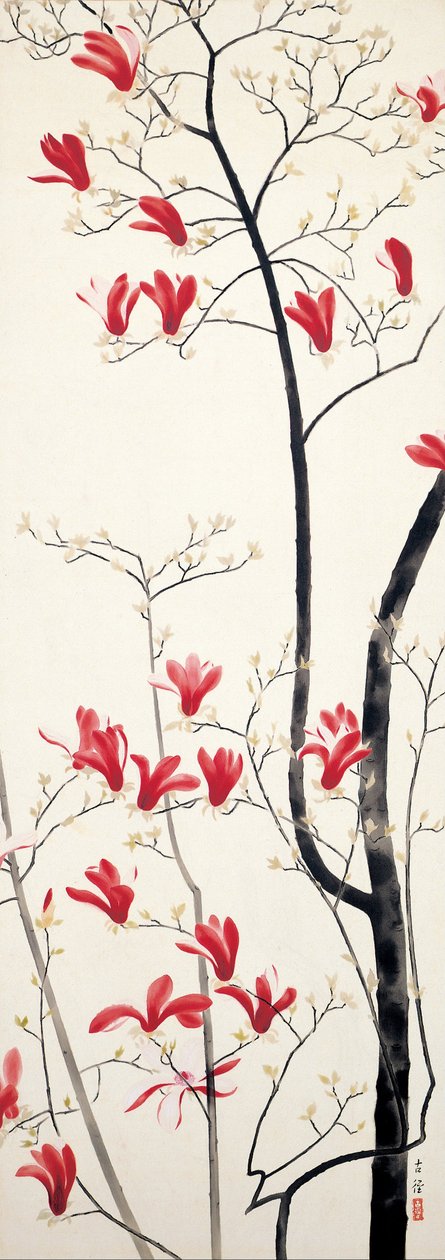 Magnolia træ af Kobayashi Kokei