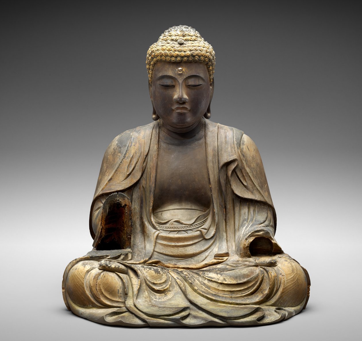 Amida, 1472 (polykromt træ) af Koei fl.1472 Koei fl.1472