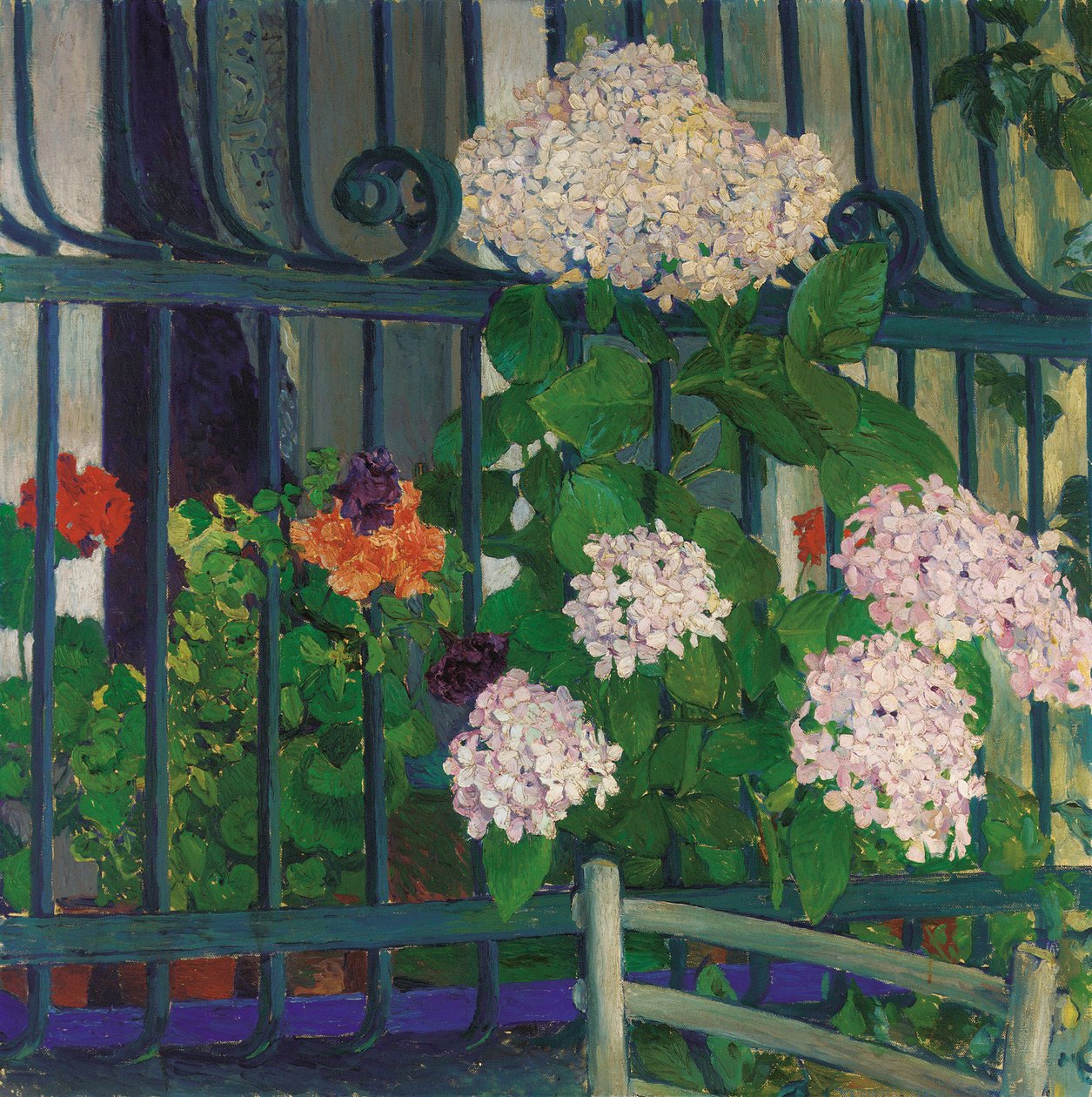 geranium; geranier af Koloman Moser