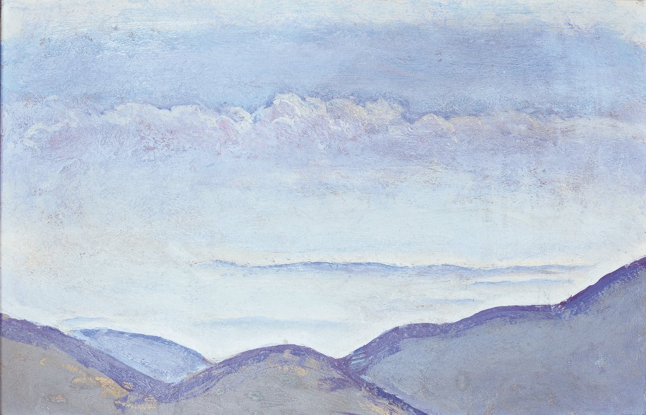 Berge - Bjerge ... (olie på karton) af Koloman Moser