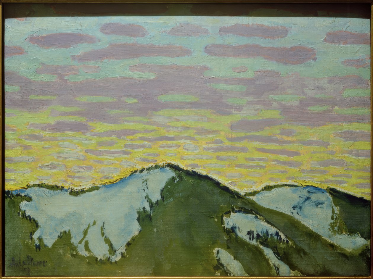 Bjergtoppe i sneen af Koloman Moser
