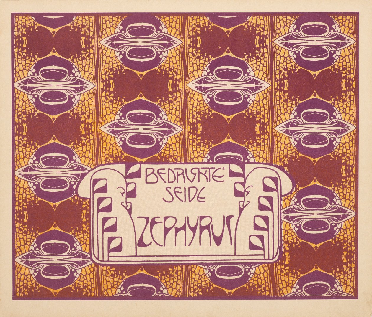 Trykt Silke Zephyr, 1901. af Koloman Moser