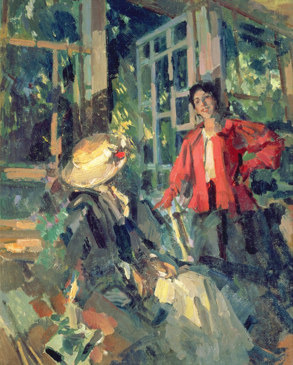 Ved vinduet, 1919 af Konstantin Alekseevich Korovin