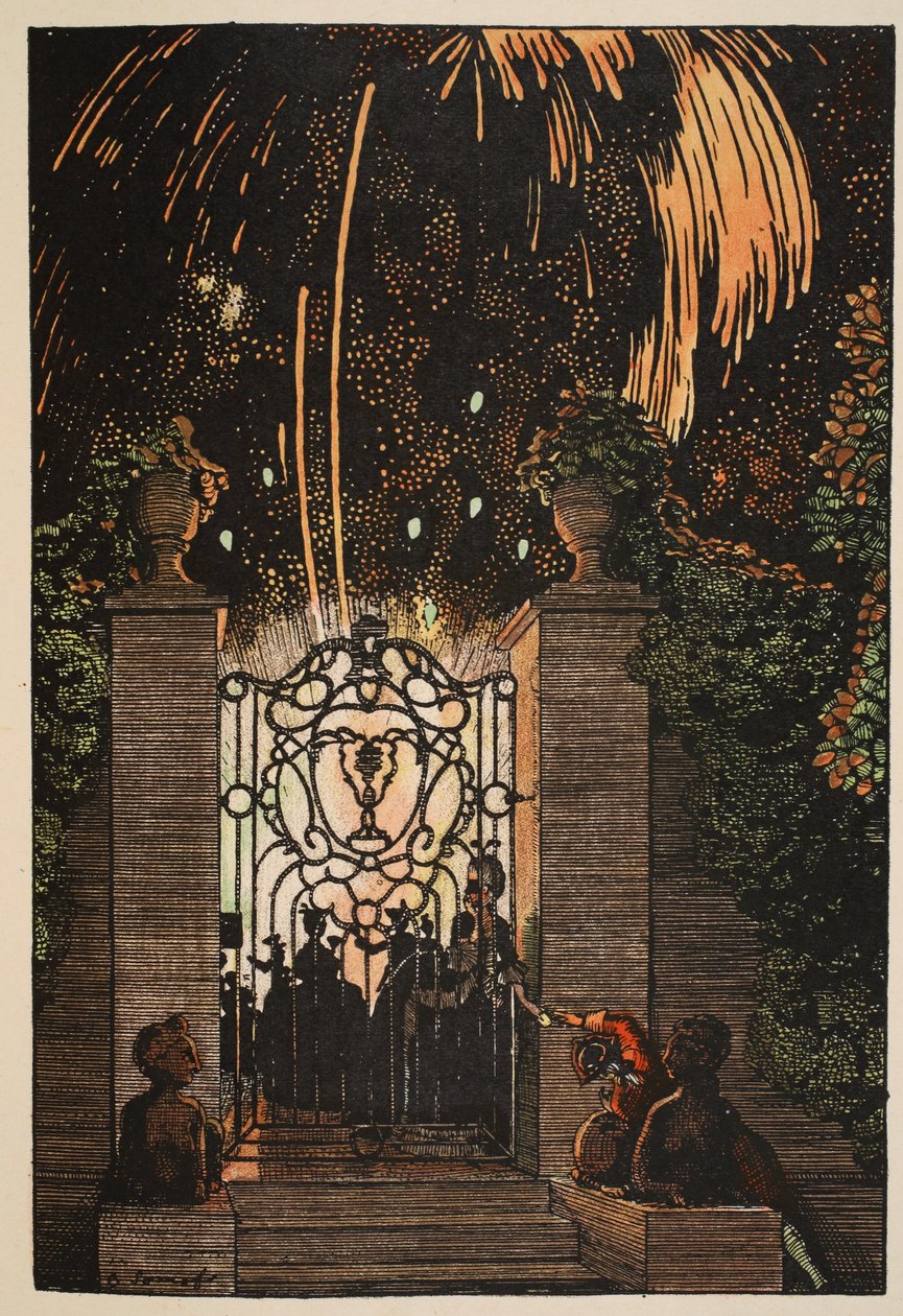 Fyrværkeri, 1918 af Konstantin Andreevic Somov