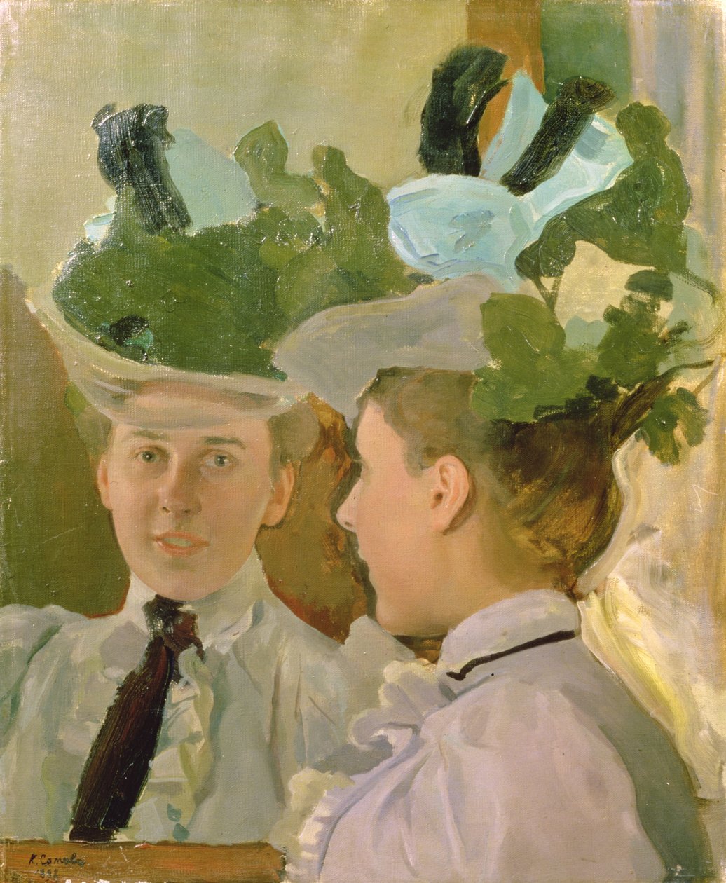 Lady at the Mirror, 1898 af Konstantin Andreevic Somov