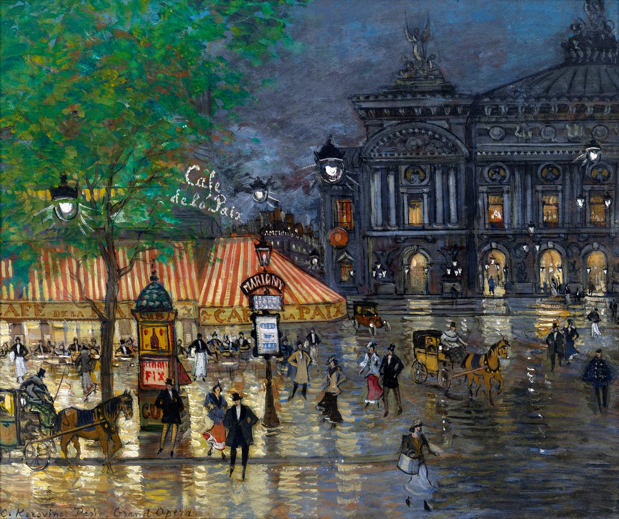 Operapladsen, Paris af Konstantin Alekseevich Korovin