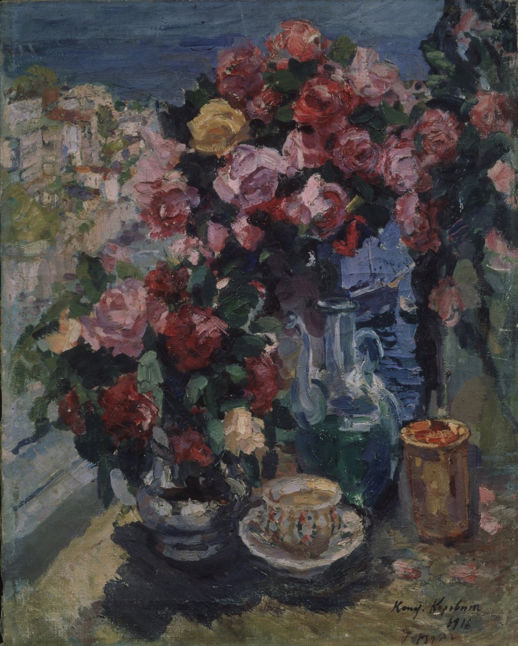 Roser. Gurzuf, 1916 af Konstantin Alekseevich Korovin