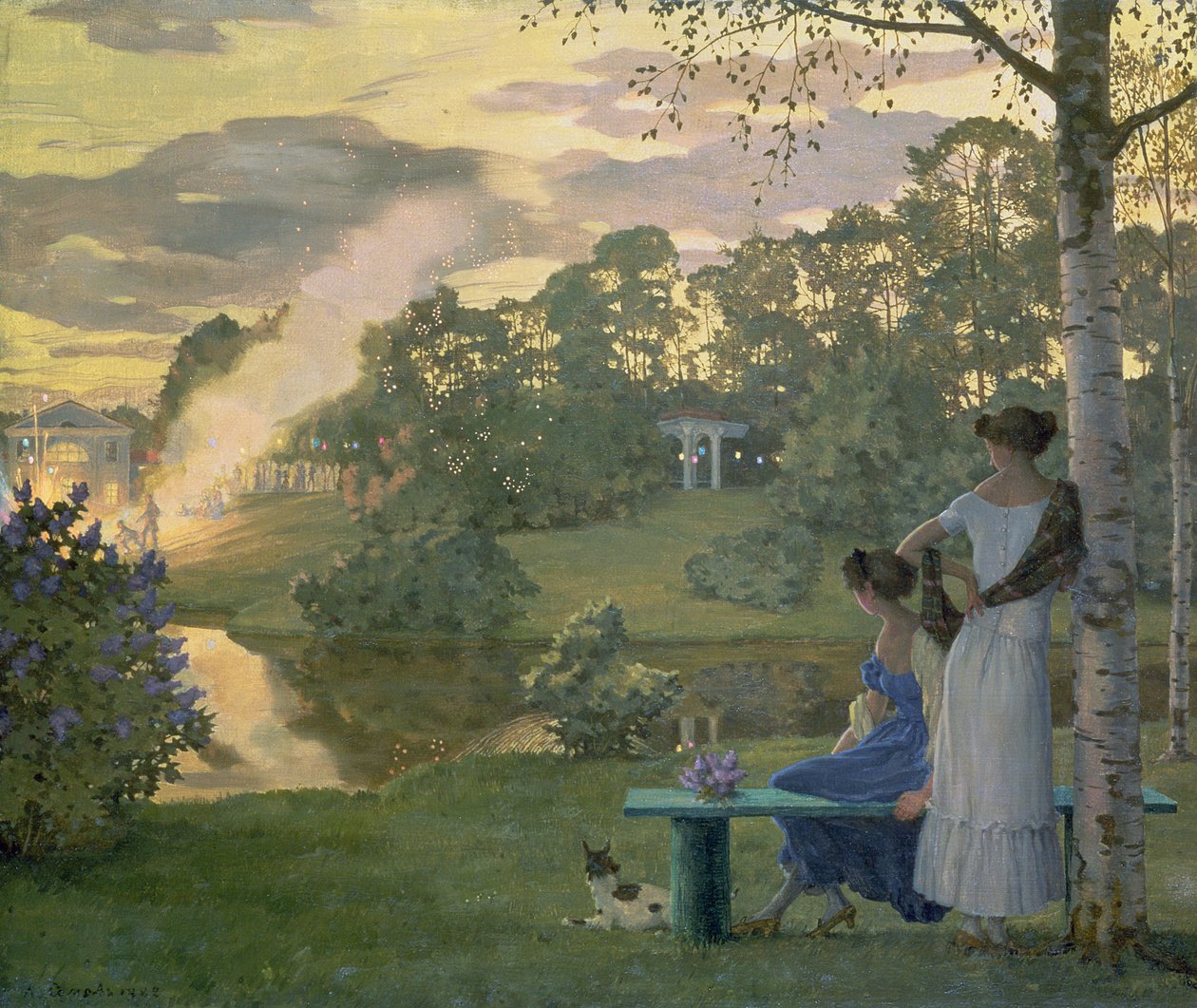 Fyrværkeri, 1922 af Konstantin Andreevic Somov