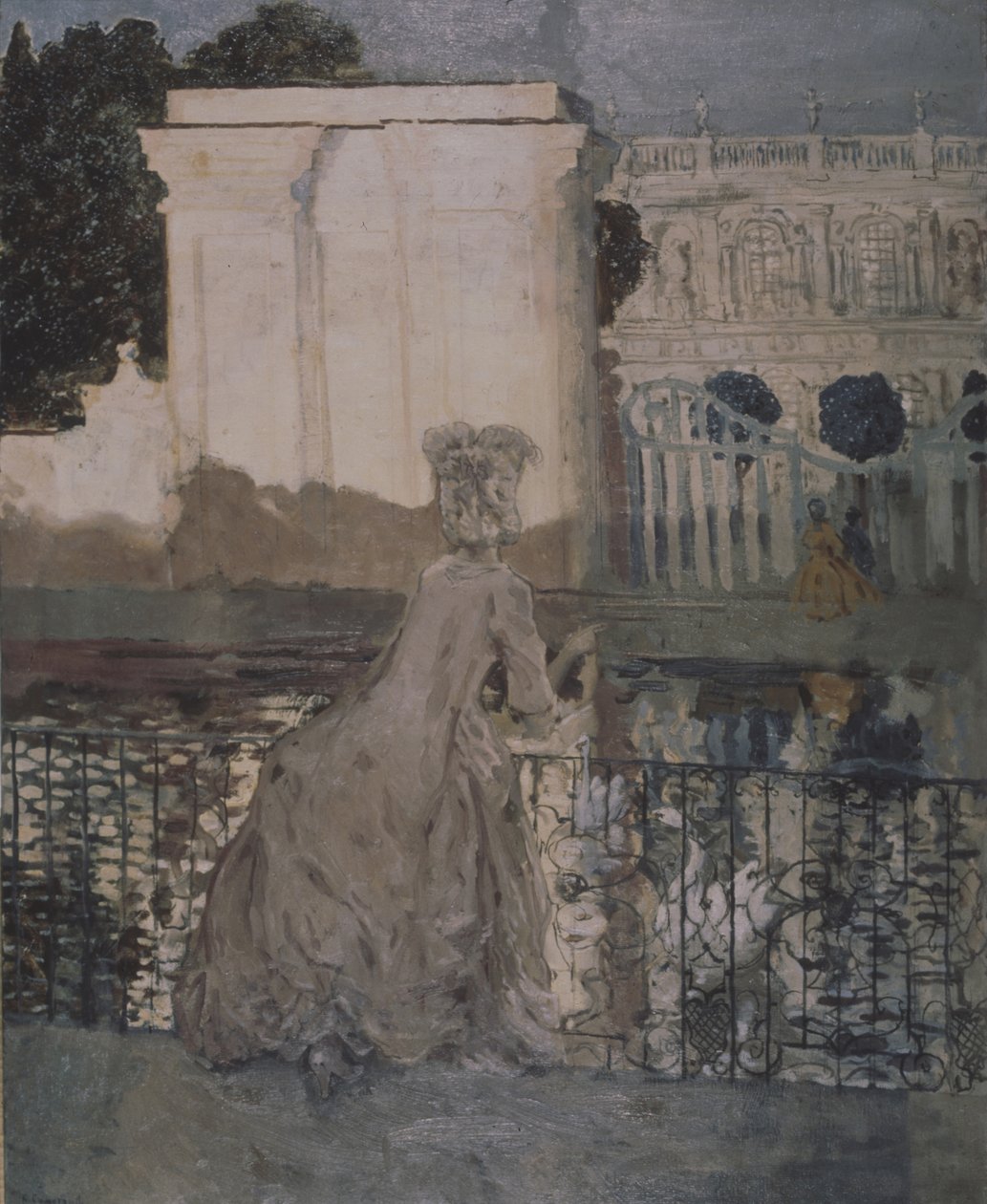 Dame ved dammen af Konstantin Andreevic Somov