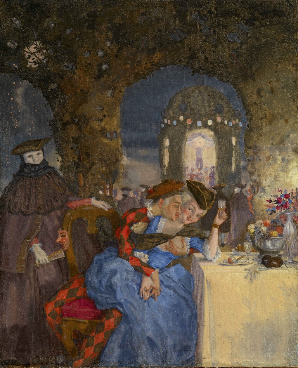 Rendezvous, ca. 1918 af Konstantin Andreevic Somov