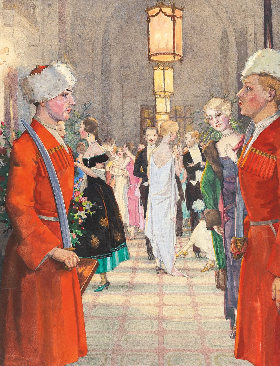 Kosakbolden af Konstantin Andreevic Somov