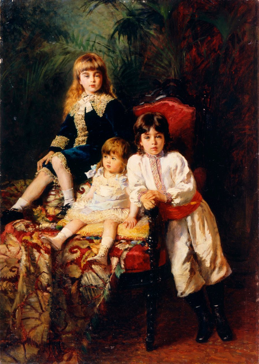 Balashovs børn, 1880 af Konstantin Egorovich Makovsky