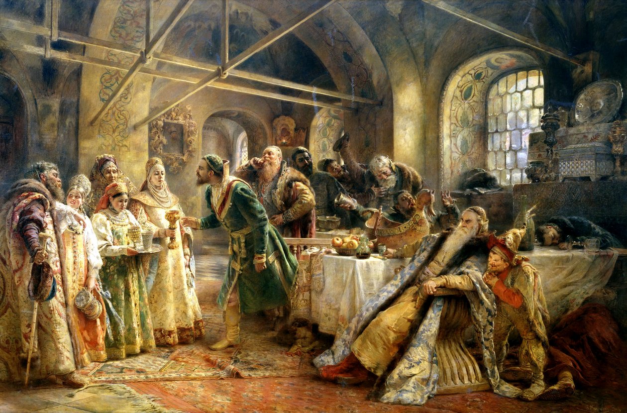 Kysseremonien, 1895. af Konstantin Egorovich Makovsky