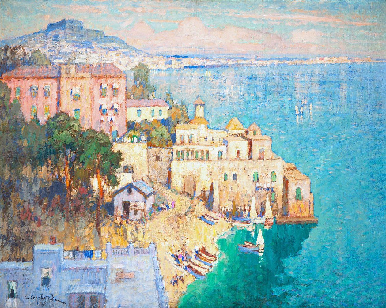 Portofino, 1926. af Konstantin Ivanovich Gorbatov