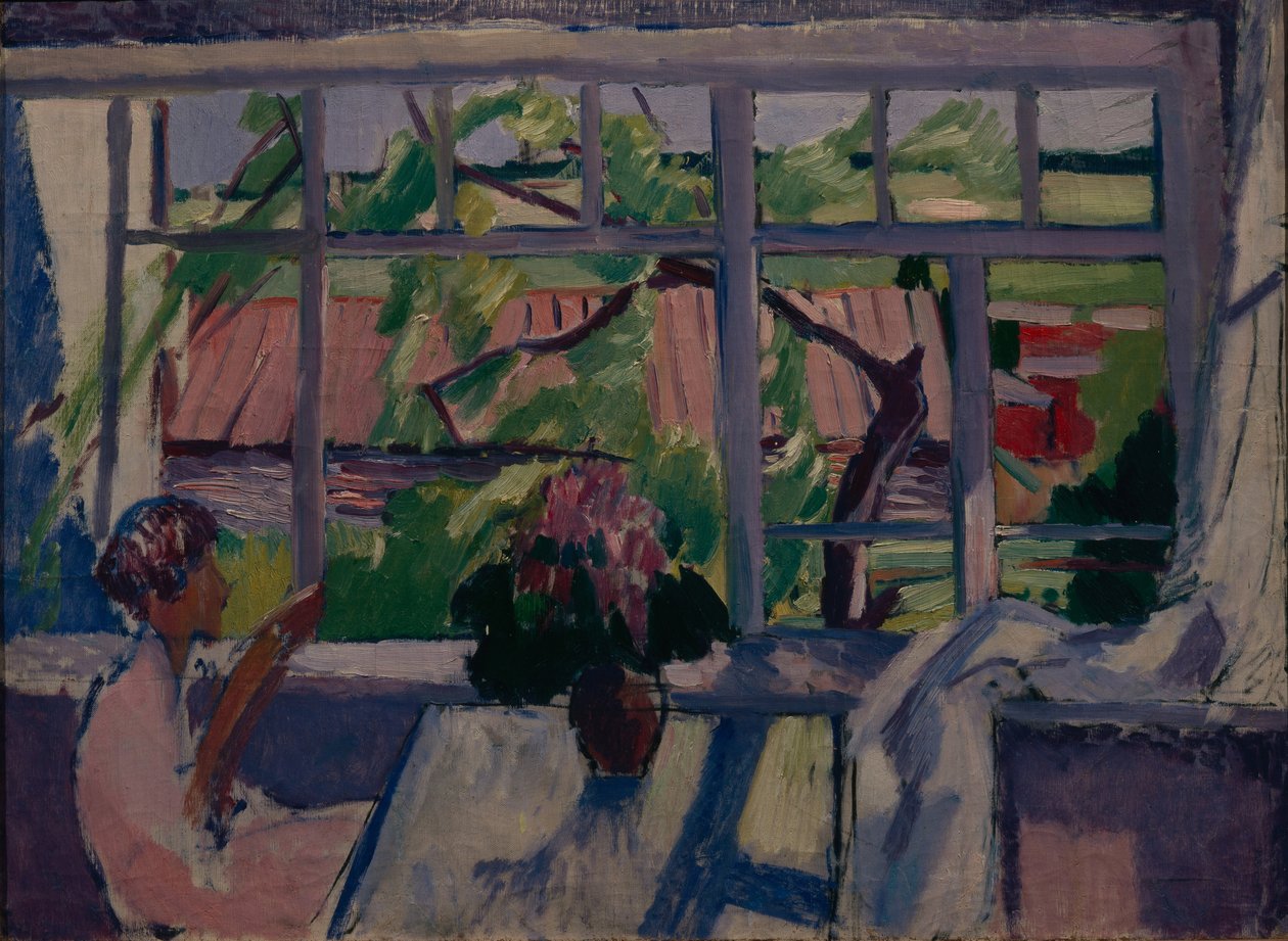 På terrassen, 1929 af Konstantin Nikolayevich Istomin