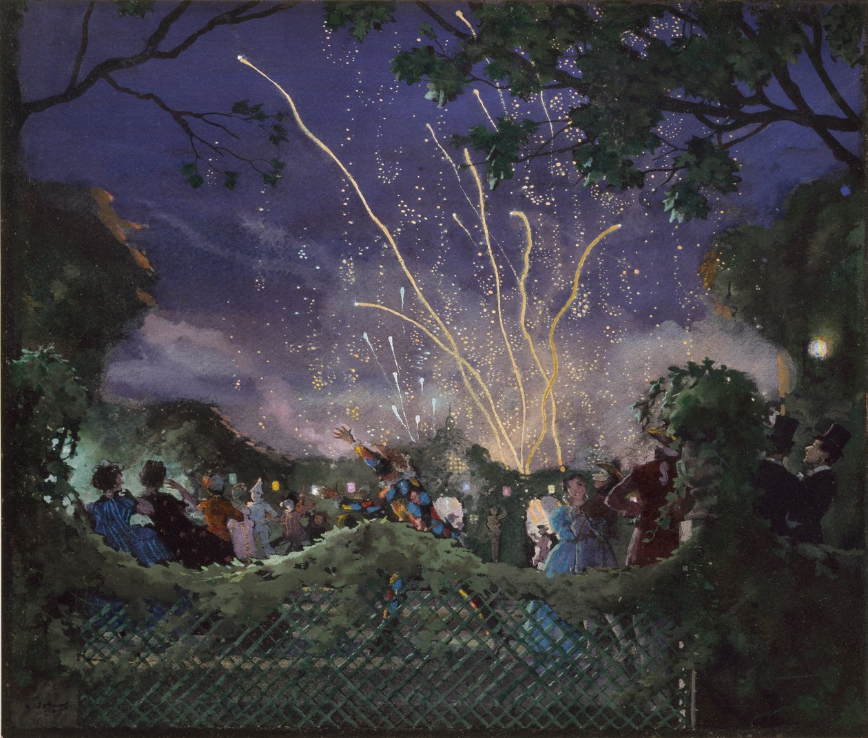 Fyrværkeri, 1929 af Konstantin Somov
