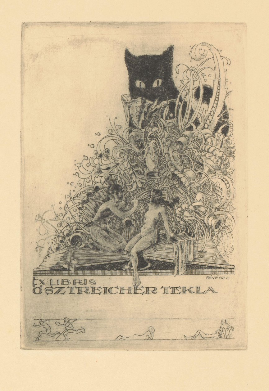 Ex libris er af Tekla Ösztreicher af Kornél Révész