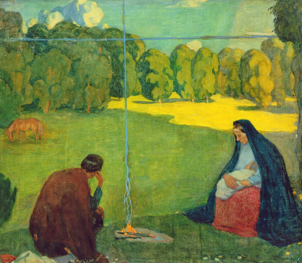 Hvil under rejsen, ca. 1905 af Kristjan Raud