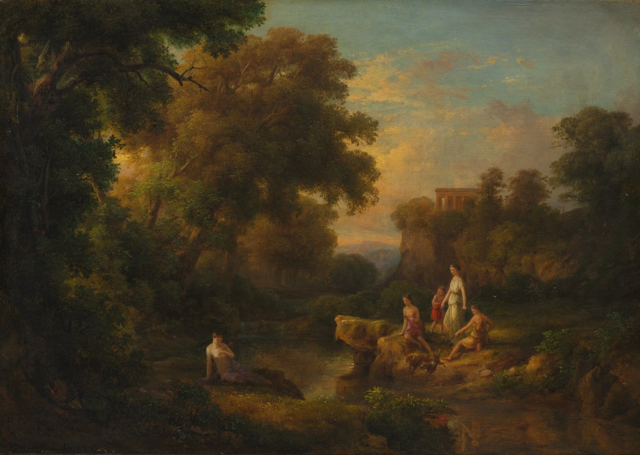 Diana og hendes nymfer, 1853. af Károly Markó
