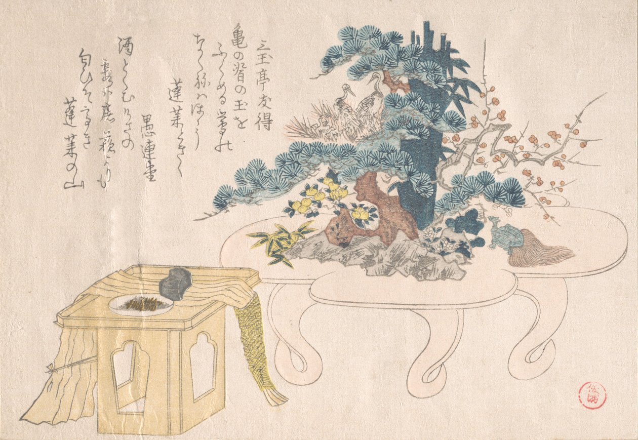 Shimadai og Sambo, 1800-tallet. af Kubo Shunman