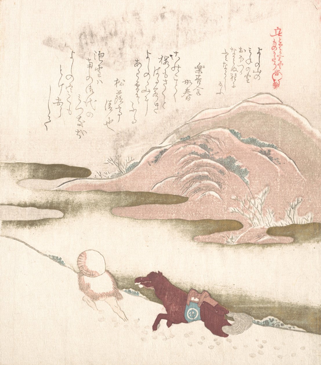 Snelandskab, 1800-tallet. af Kubo Shunman