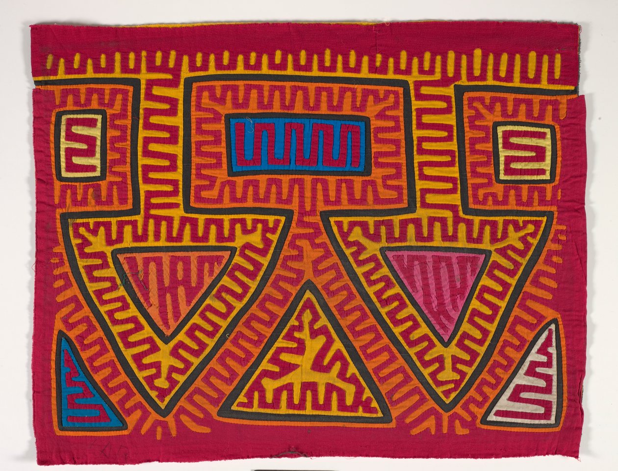 Skjortepanel (mola), ca. 1950 (påført bomuld) af Kuna Indian Culture