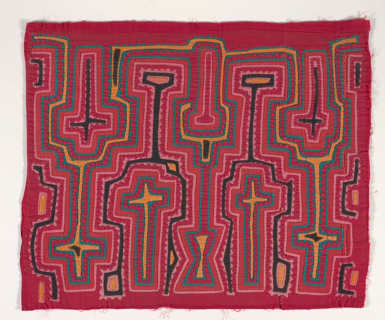Skjortepanel (mola) (påført bomuld) af Kuna Indian Culture