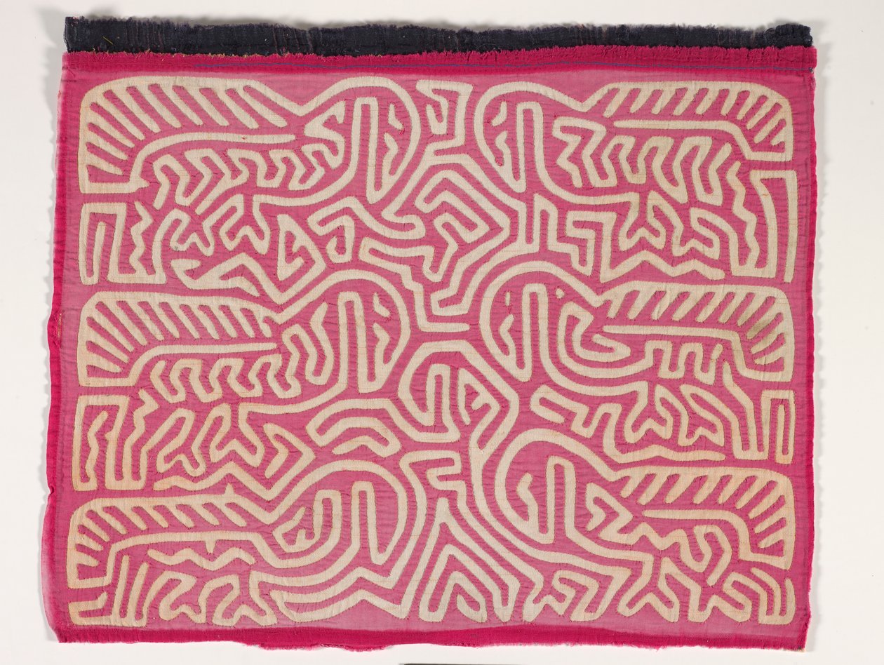 Skjortepanel (mola) (påført bomuld) af Kuna Indian Culture