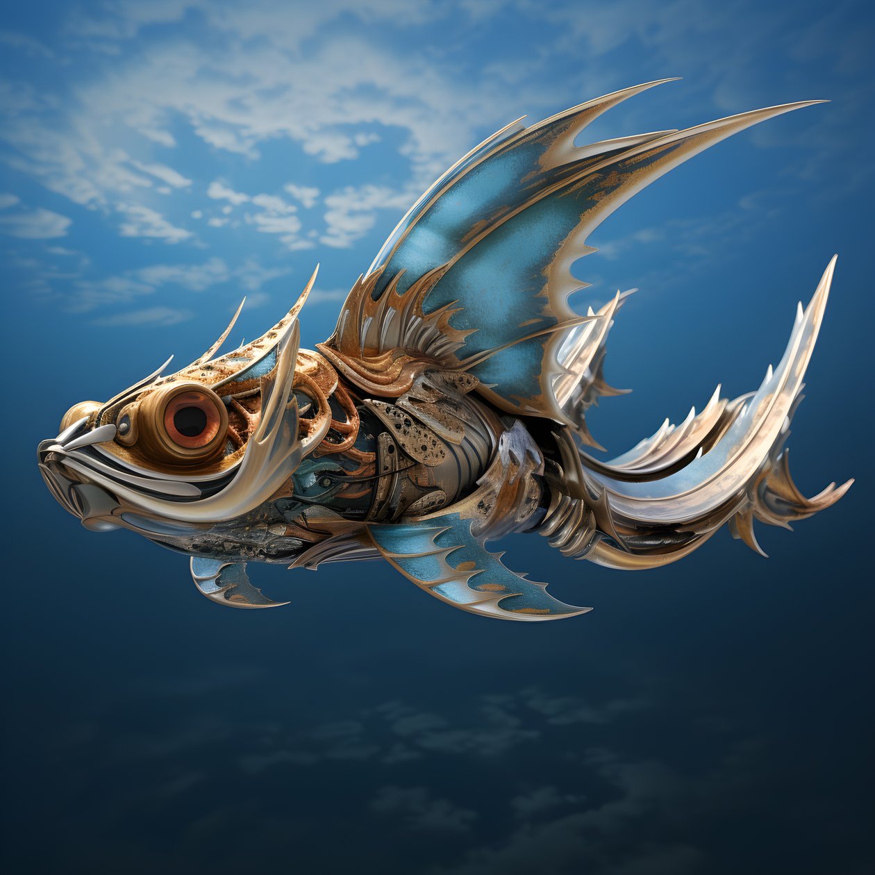 En flyvende fisk 4 af Kurt Heppke