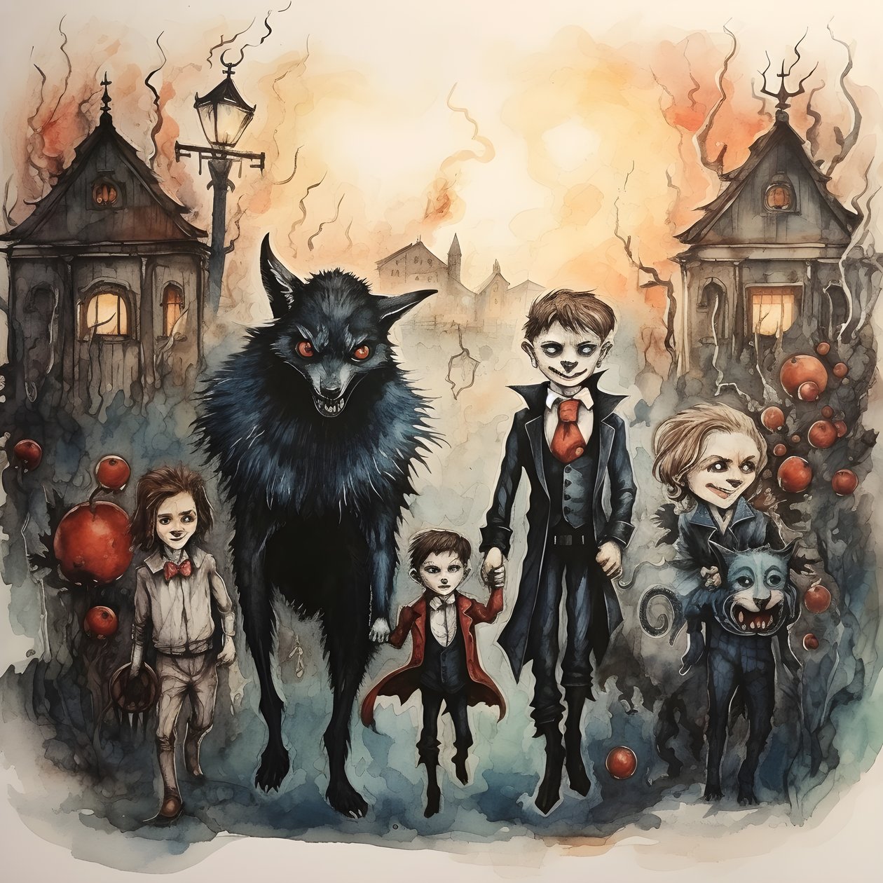 Halloween med vampyrer og varulve 4 af Kurt Heppke