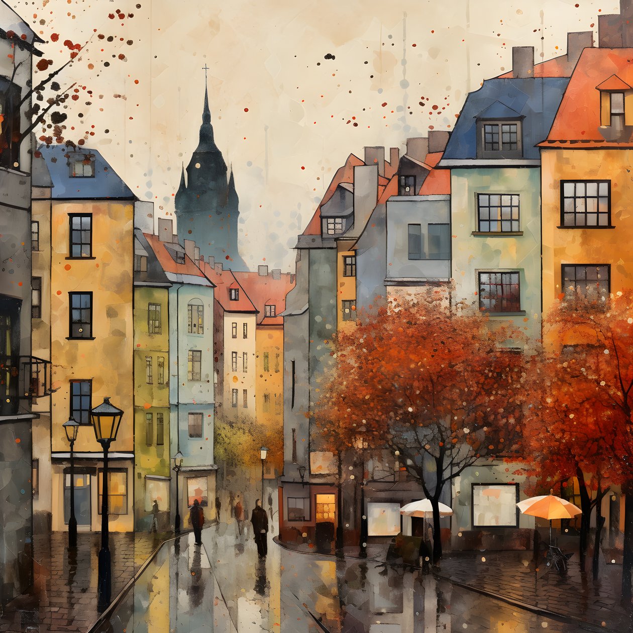 Prag Haeuser 2 af Kurt Heppke
