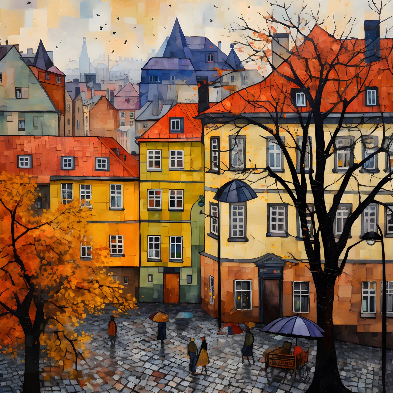 Prag Haeuser 3 af Kurt Heppke