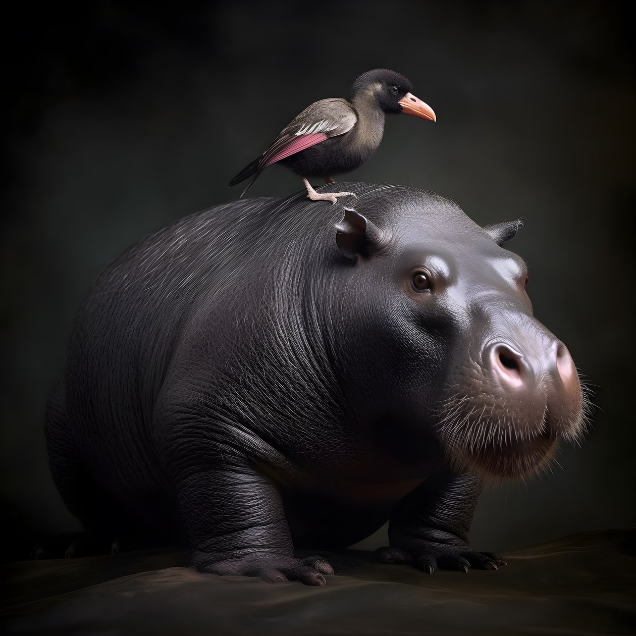 Capybara blandet med en silverback gorilla 1 af Kurt Heppke