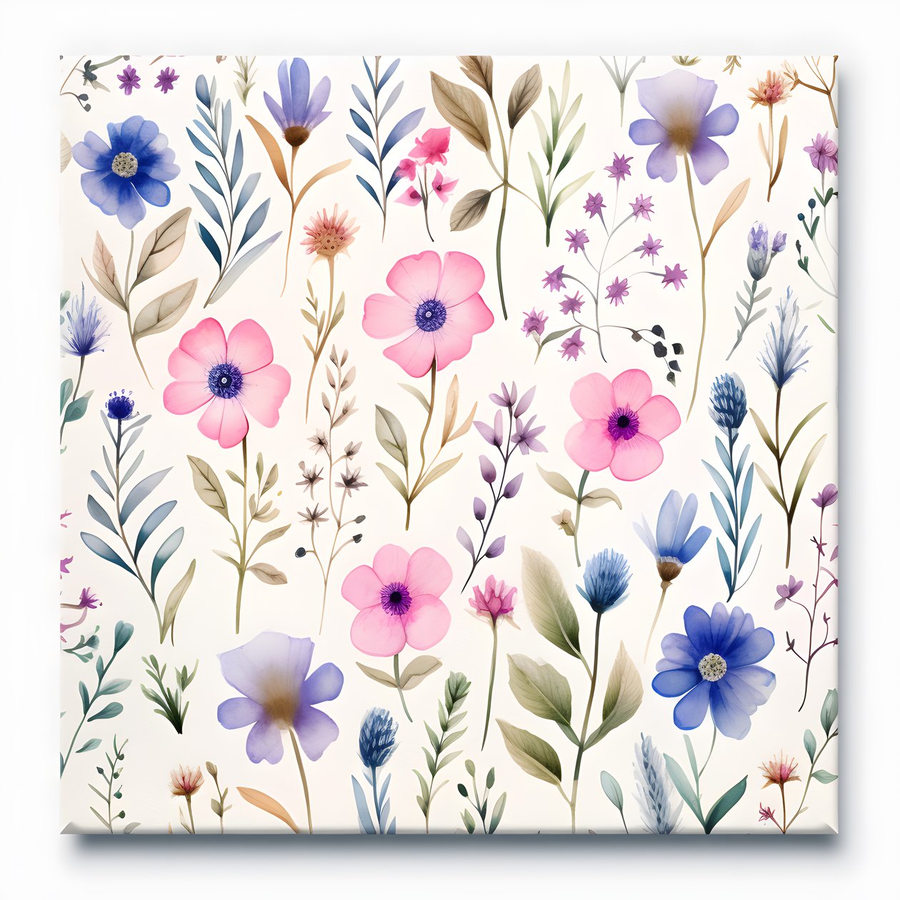 aquarell boho blomster vilde blomster 3 af Kurt Heppke