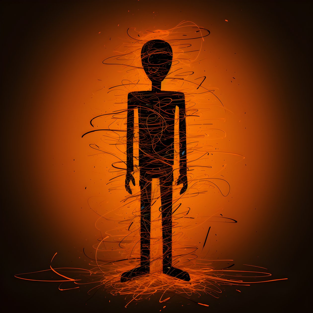 stickman 1 af Kurt Heppke