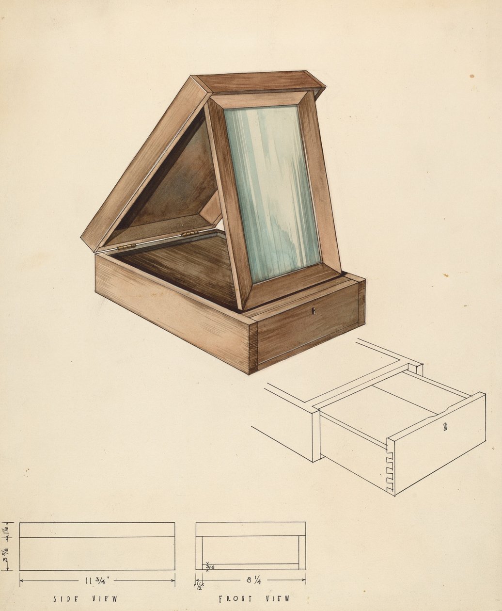 Bishop Hill: Dressing Case, 1936. af Kurt Melzer