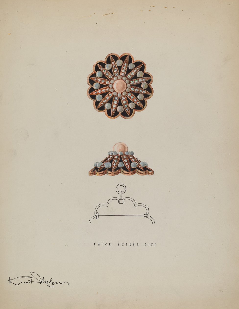 Broche, ca. 1936. af Kurt Melzer