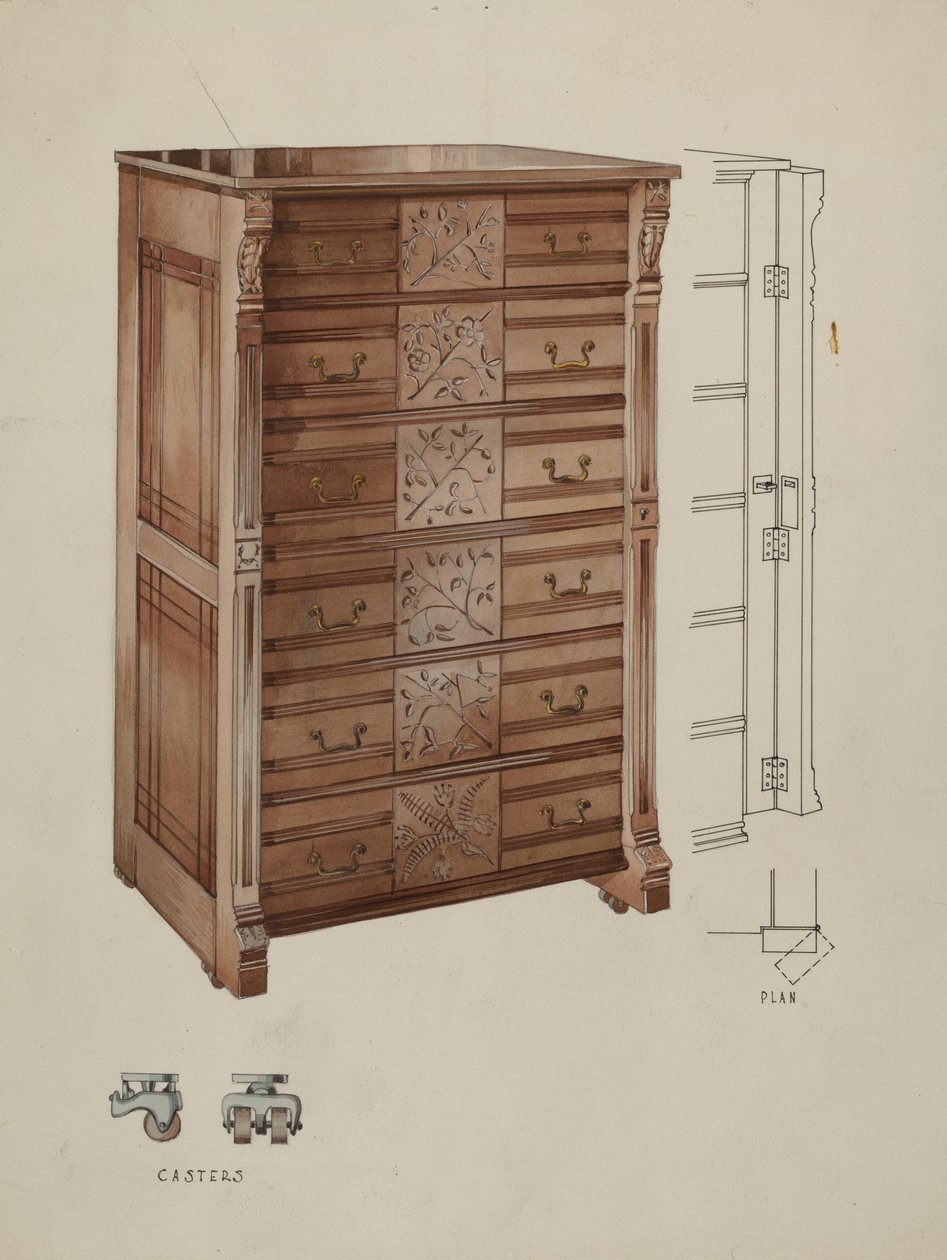 Highboy, ca. 1936. af Kurt Melzer