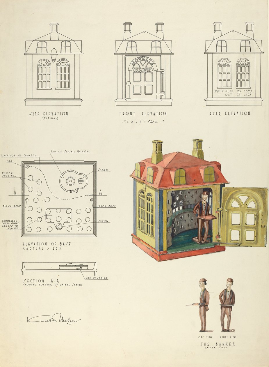Legetøjsbank, 19351942. af Kurt Melzer