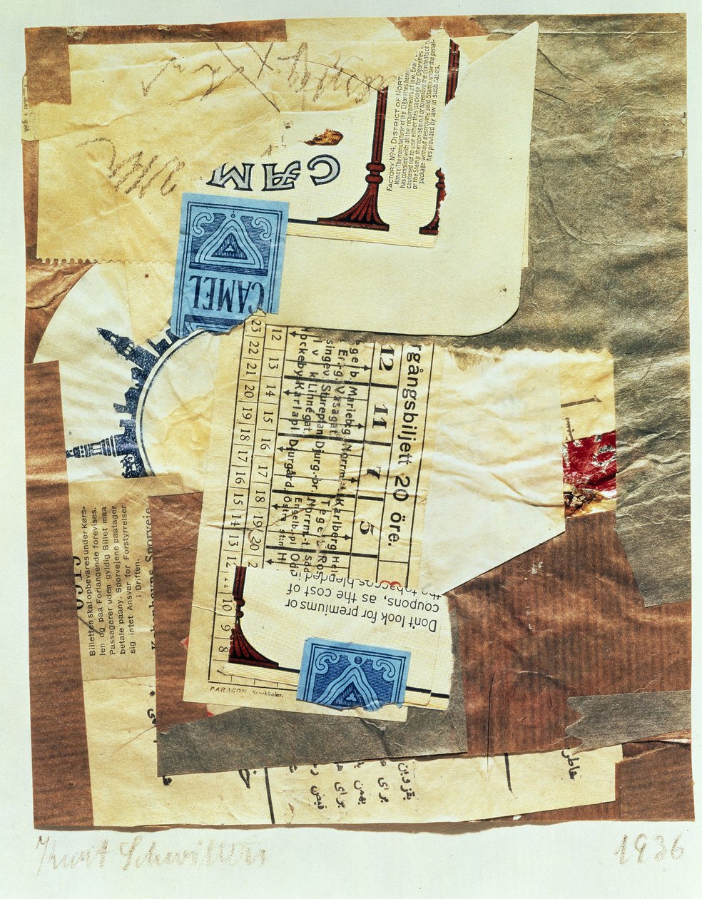 Kamel, 1936. af Kurt Schwitters