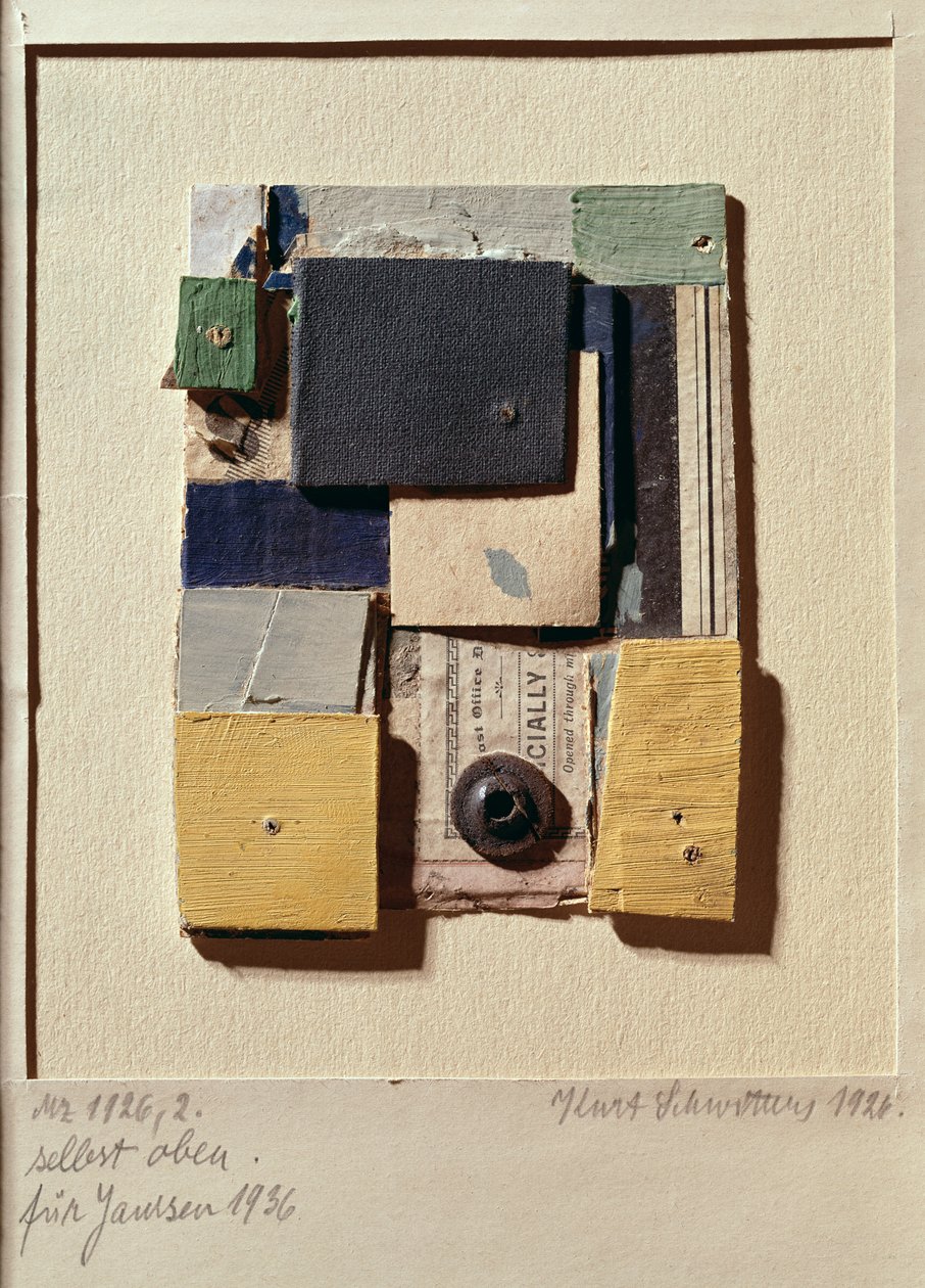 Collage, 1936 af Kurt Schwitters