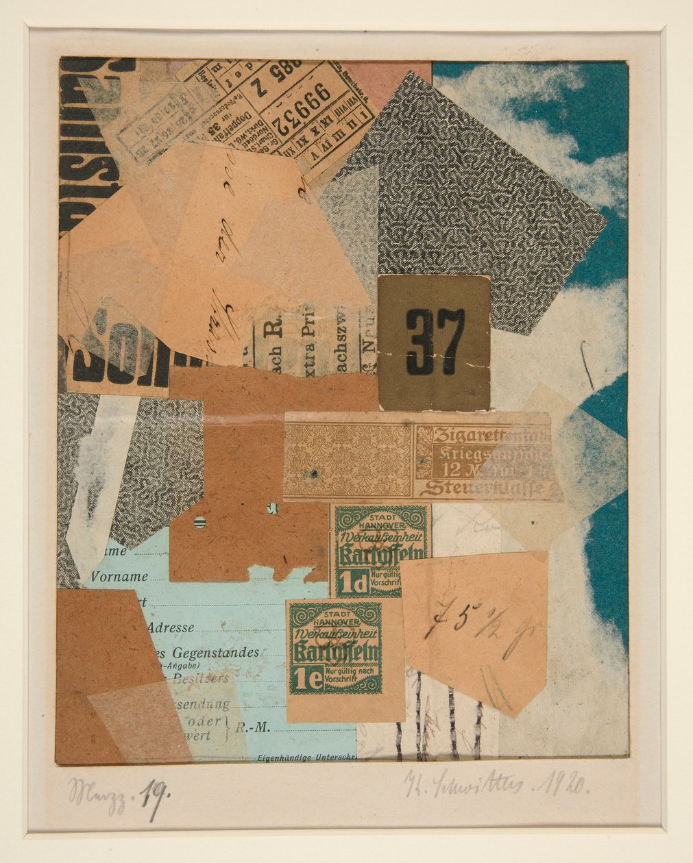 Merzz. 19 af Kurt Schwitters