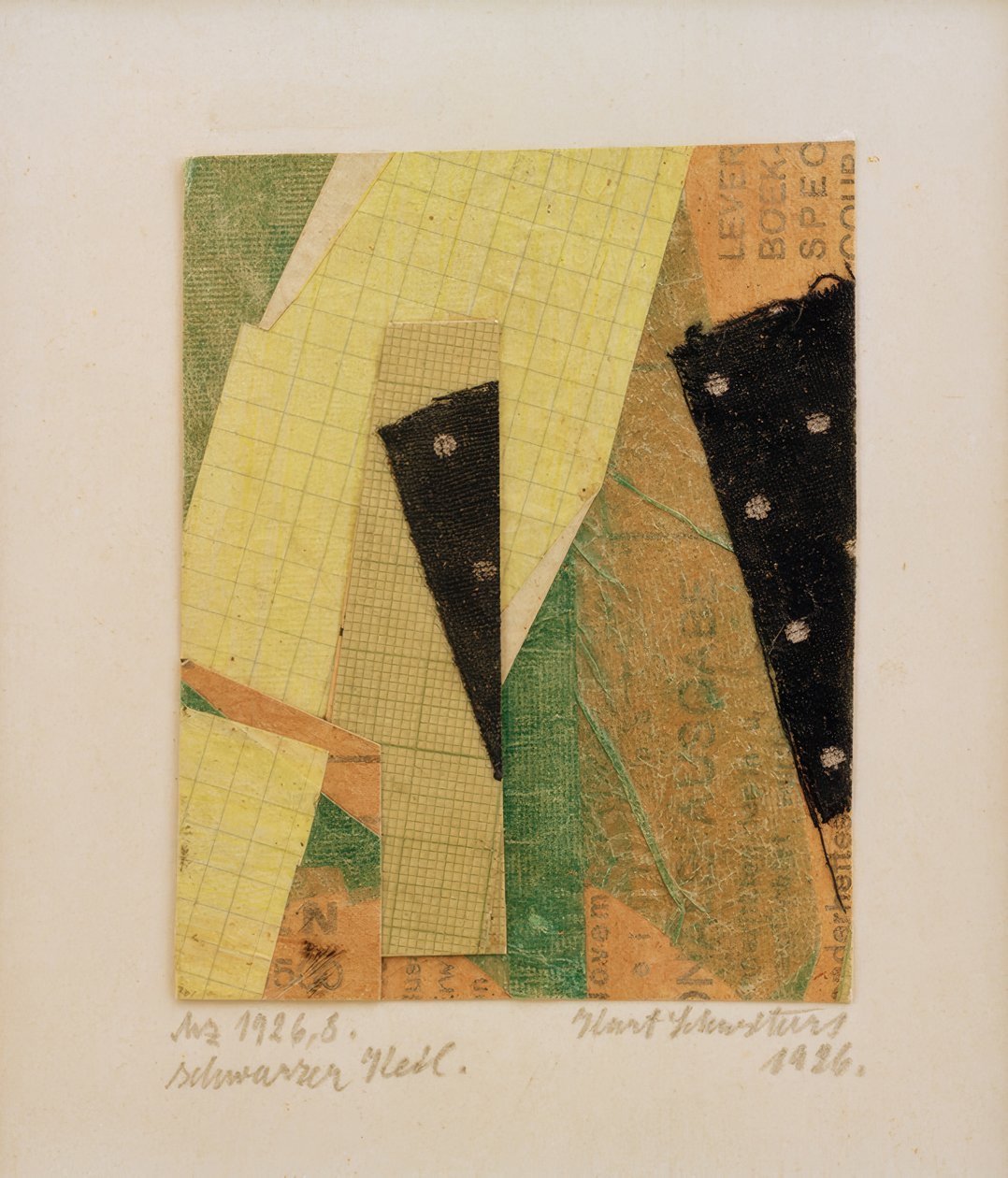 Mz 1926,8, sort kile af Kurt Schwitters
