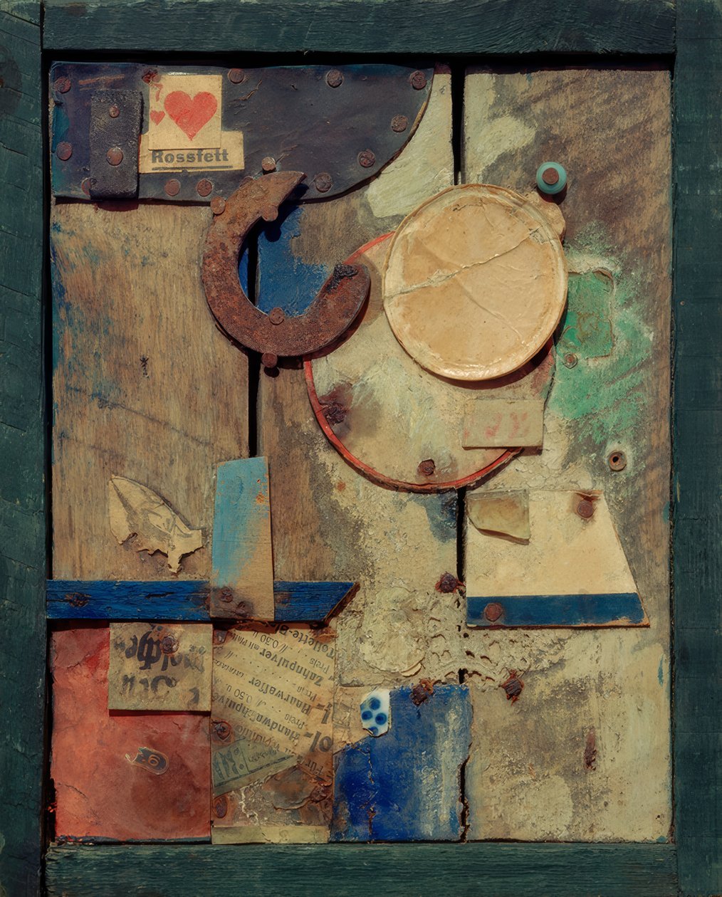 Uden titel (Merzbild Rossfett) af Kurt Schwitters
