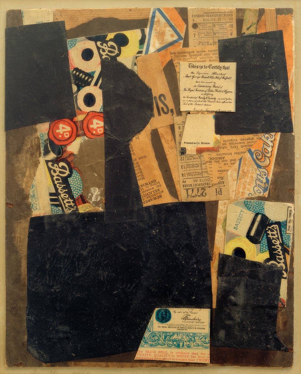 Ohne Titel (Dette er for at bekræfte det) af Kurt Schwitters