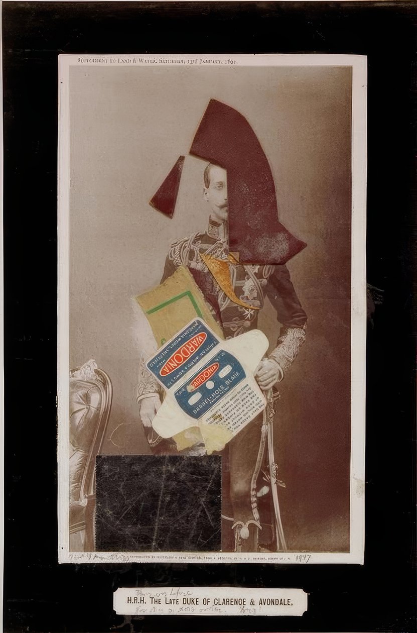 Den afdøde hertug af Clarence og Avondale af Kurt Schwitters